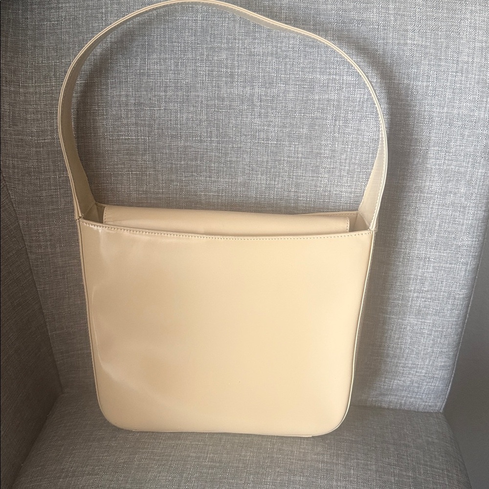 Gucci Authentic Cream Shoulder Bag (1990s Vintage) w/COA-Good Condition - Picture 11 of 13